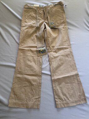 Paul & Joe For Target NWT Junior's Tan Dress Pants Embroidered Belt Size 11